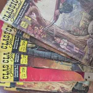 Classics Illustrated Comics Bundle Set Of 32-decent Condition With Some Writing