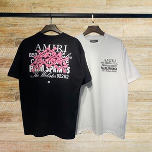 Amiri schwarzes Baumwoll-T-Shirt für Männer, reine Baumwolle das bequemste Herren-T-Shirt, Herrenbekleidung