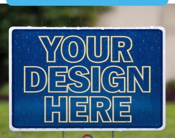 Wholesale Standard Yard Signs with H-Stakes | Bulk 10–1000 | Full Color Double-Sided | 18x24 Coroplast
