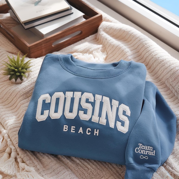 Cousins Beach Embroidered Sweatshirt, The Summer I Turned Pretty sweatshirt, Cousins Beach, Summer i turned pretty, Team Conrad shirt, TSITP