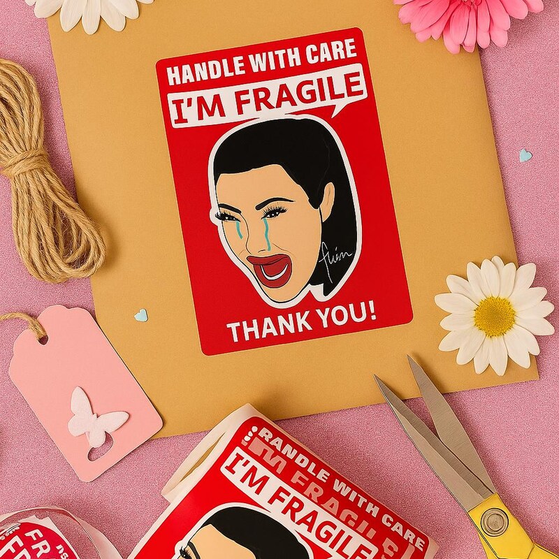 Fragile Stickers - Etsy