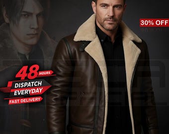 Resident Evil 4 Leon Kennedy Leather B3 Bomber Jacket