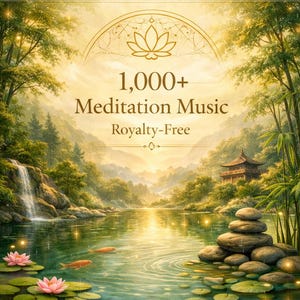 ロイヤリティフリーの瞑想音楽トラック：ヨガ、睡眠、リラクゼーション 1000曲以上のデジタルダウンロード音楽 画像 1