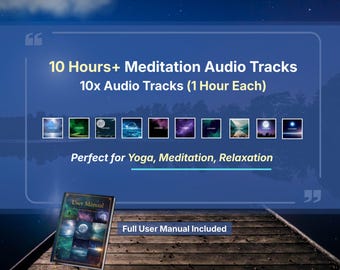 Música de meditación de yoga de 10 horas diseñada para la relajación, el sueño profundo, la atención plena, el alivio del estrés y la concentración.