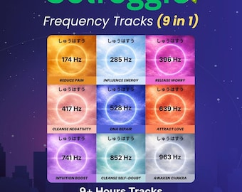 Solfeggio Frequencies: 9 in 1 Solfeggio Tracks for Meditation, Yoga, Wellbeing, Healing and Sleep