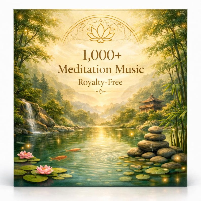 ロイヤリティフリーの瞑想音楽トラック：ヨガ、睡眠、リラクゼーション 1000曲以上のデジタルダウンロード音楽 画像 1