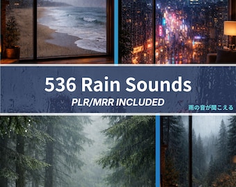 Royalty-Free Rain Sounds Collection | 536 ASMR Rain & Thunder Audio Files