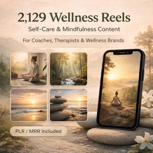Wellness Instagram Reels Bundle 2.129 Self-Care & Mindfulness Videos für Wohlfühlcoaches