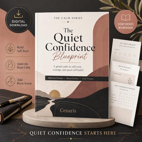 Quiet Confidence Blueprint | Self-Trust Journal, Inner Critic Exercises (Digital Download)