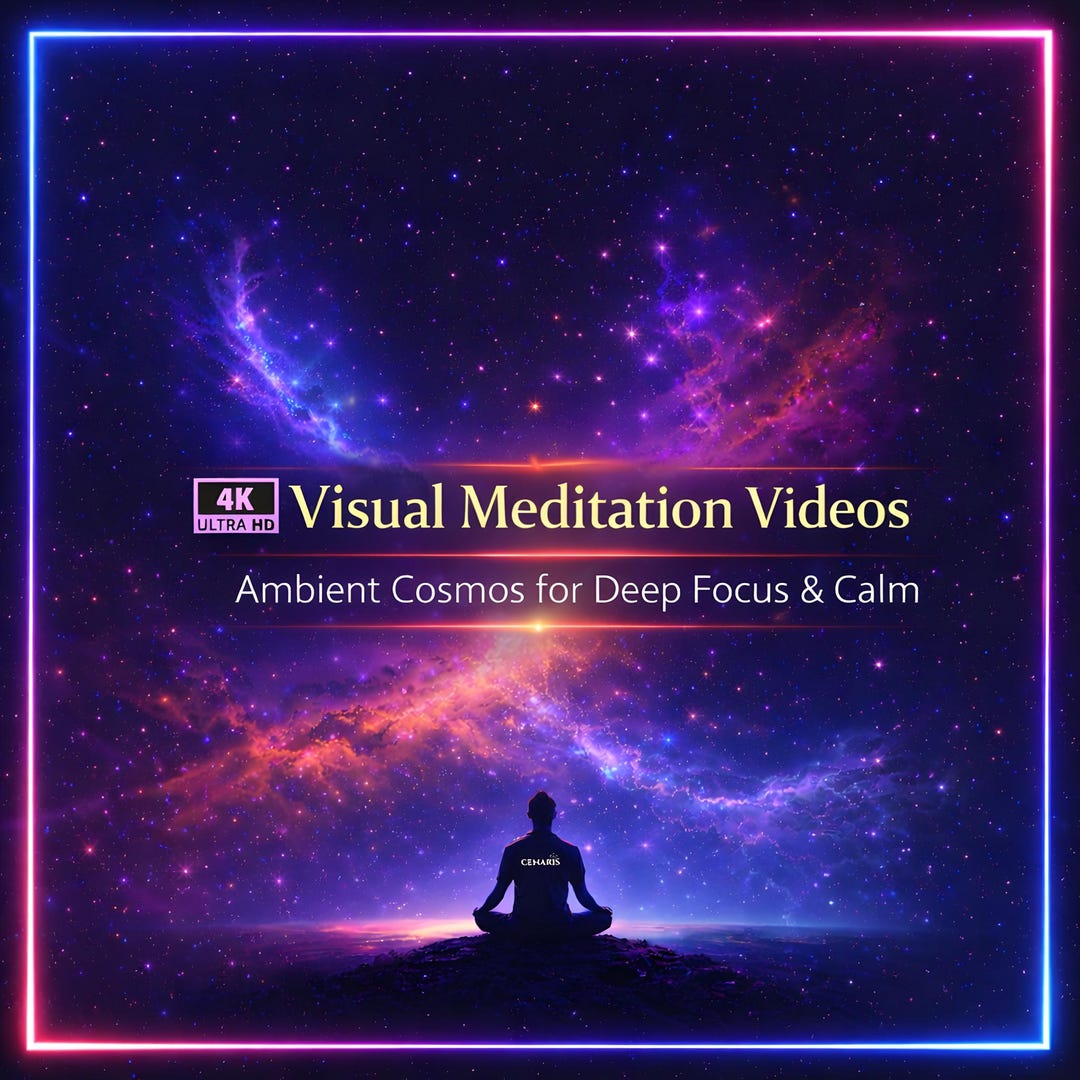 4K Visual Meditation Loop Ambient Calm Video Background for Deep Focus ...