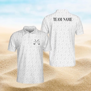 Custom Golf Polo Shirt, Personalized Golf Team Shirt, Golf Outing Shirt, Men's Golf Shirt, Custom Team Name Polo, Golfer Gift