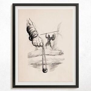 David and Goliath Wall Art | Authentic hand-drawn Bible illustration (Digital download)