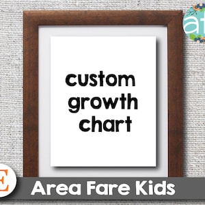 CUSTOM GRoWTH CHaRT custom canvas wall hanging