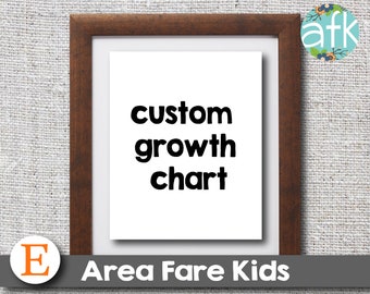 CUSTOM GRoWTH CHaRT custom canvas wall hanging