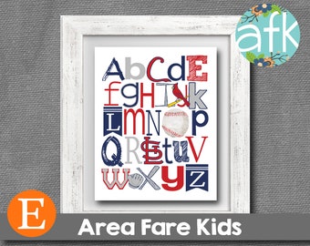 ST. LOUIS CARDINALS Baseball Team MlB  AbC Nursery Art Print