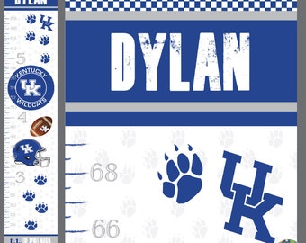 University of Kentucky GROWTH CHART custom canvas wall hanging