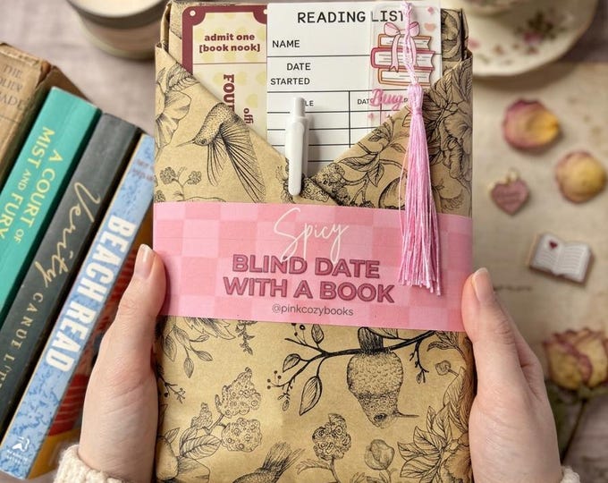 Spicy Blind Date With a Book | Mystery Cozy Reader Bundle (Book Only)book lover gift bookish gifts gift for book lover