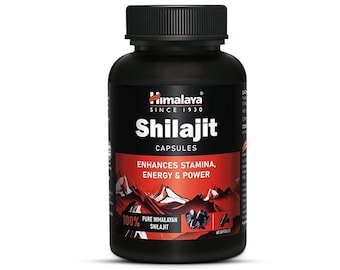 Suplemento herbal de Shilajit del Himalaya (60 cápsulas) para hombres: bienestar, vitalidad y refuerzo inmunológico.