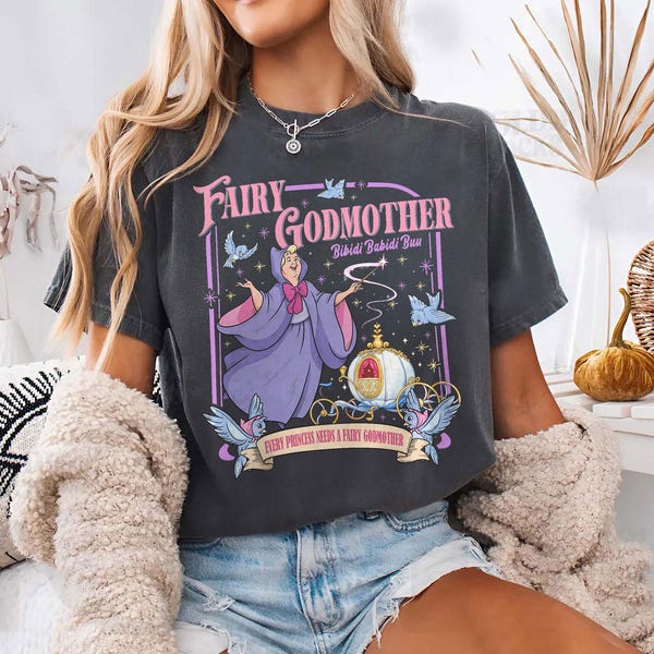 Fairy Godmother PNG Digital Download, Godmother Proposal Shirt Designs, Magic Princess Tee