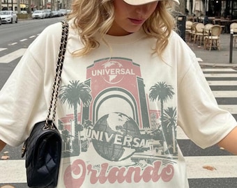 Vintage Universal Studios Orlando Shirt, Retro Universal Globe Theme Park Tee, Florida Travel Vacation Shirt, Universal Studios Souvenir Tee