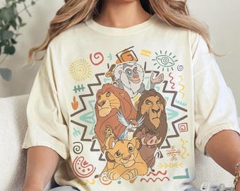 90年代風レトロディズニーアニマルキングダムライオンキングTシャツ、ティモン・プンバァ・ハクナ・マタタお揃いTシャツ、キッズ幼児ギフトシャツ、ディズニーランドファミリートリップTシャツ