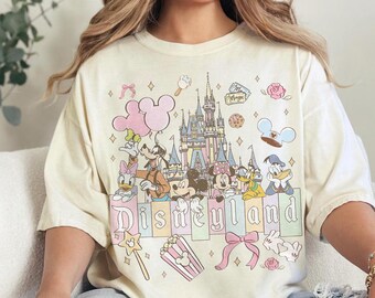 Retro Comfort Colors Disneyland The Original Shirt, Mickey and Friends Shirt, Disneyland Trip 2026 Shirt, Shirt for Women, Disney Family Tee
