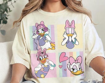 Retro Disney Daisy Comfort Colors Shirt, Disney Girls Shirt, Disney Besties Shirt, Disneyworld Shirt, Disney Women Shirt, Disneyland Shirts