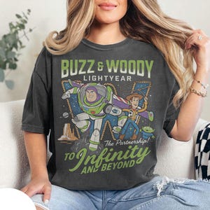 Retro Buzz And Woody Lightyear Shirt, To Infinity And Beyond Shirt, Toy Story Shirt, Disney Pixar Shirt, Disneyland Family Trip 2026 Tees image 1