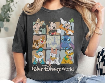 Comfort Colors Walt Disney Disneyworld-skjorta, Vintage Disneyworld-t-shirt, Musse Pigg och vänner semester-t-shirt, Disney-familjeresa 2026-skjortor