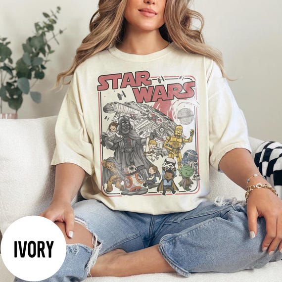 Vintage Disney Star Wars Shirt, Retro Star Wars Comfort Colors Shirts, Star Wars A New Hope Faded, Disneyworld Shirts, Disney Family Tees