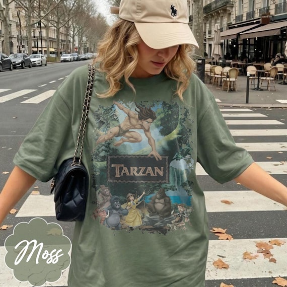 Vintage Disney Tarzan Shirt, Tarzan & Jane Comfort Colors Shirt, Retro Disney World Animal Kingdom Tee, Disney Family Vacation Trip 2026 Tee