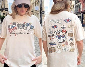 Coquette Bow Disney Cruise Line Comfort Colors Shirt, Mickey Minnie Cruise Squad, Disney Girl Trip, Family Cruise Vacation Trip 2026 Shirts