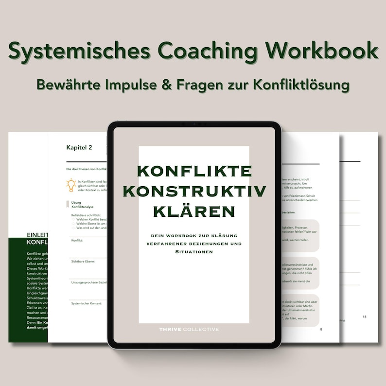 Resolving conflicts constructively: Coaching workbook for resolving difficult situations (systemically based) (PDF) image 1