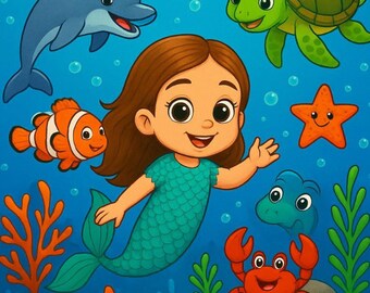 Libro para colorear de animales marinos: Aventura en el océano para niños de 2 a 8 años