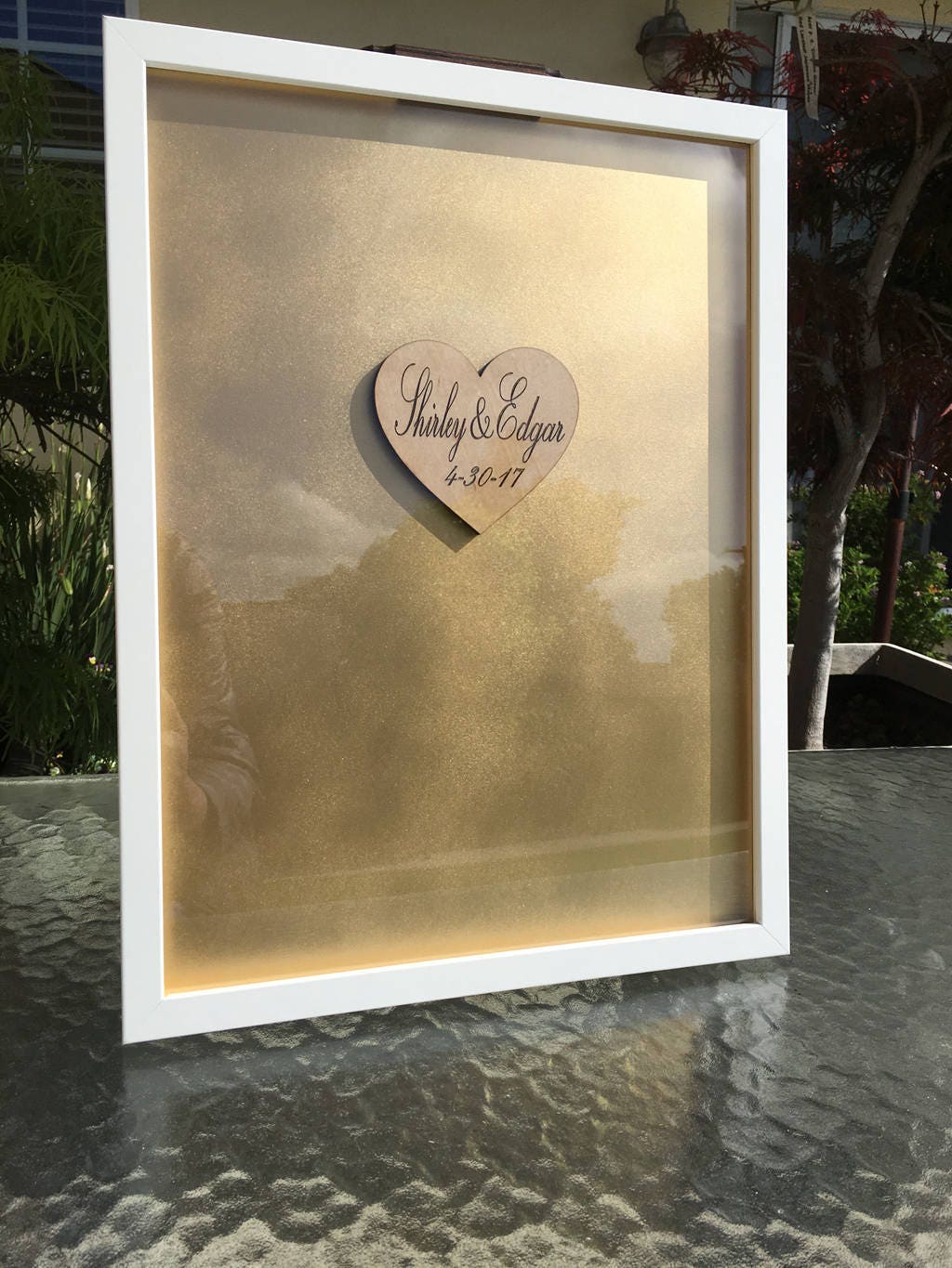 Wedding Guest Book Alternative - Personalized Wedding Guest Book Drop…