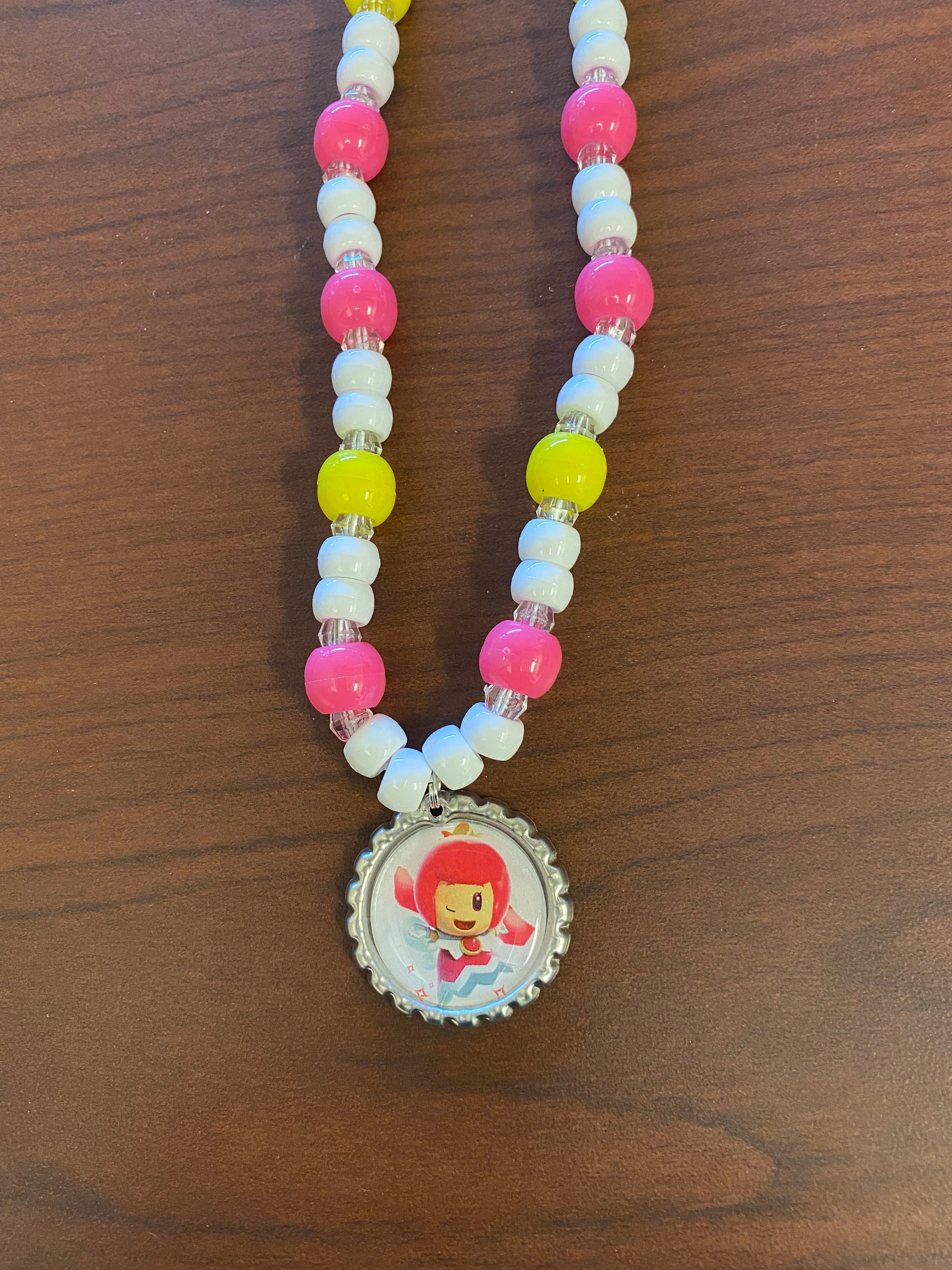 Pink Sprixie Princess Inspired Bottle Cap Necklace - Etsy