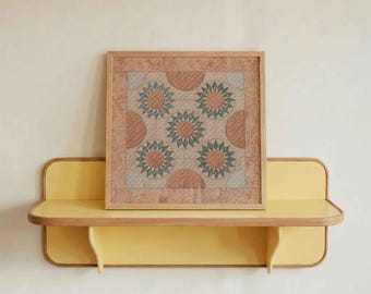 Vintage Textile Print: Antique Quilt Wall Art (Digital Download)