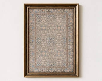Vintage Moroccan Rug Print: Antique Tapestry Wall Decor (Digital Download)