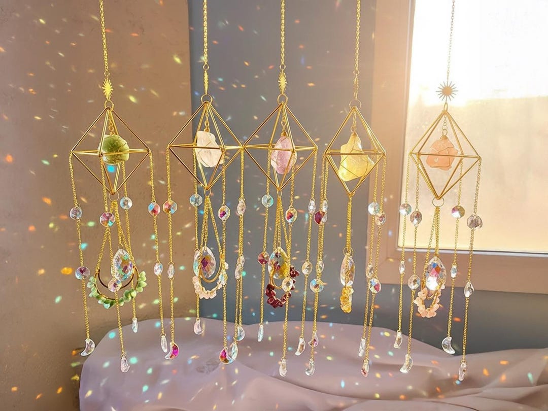 Choose Your Crystal Suncatcher | Celestial Rainbow Maker for Window ...