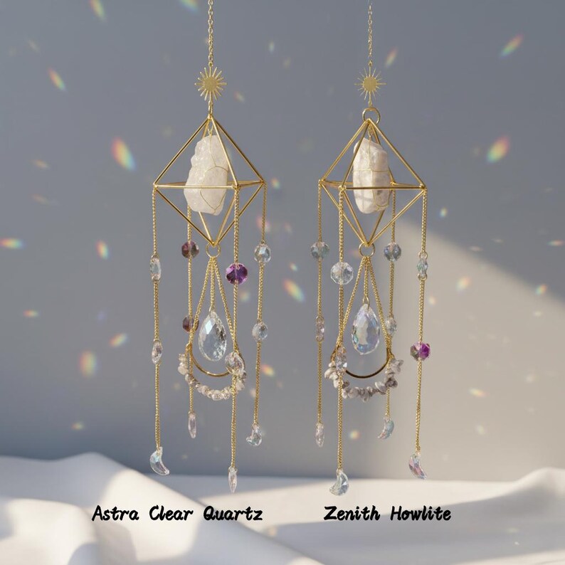 Choose Your Crystal Suncatcher | Celestial Rainbow Maker for Window ...