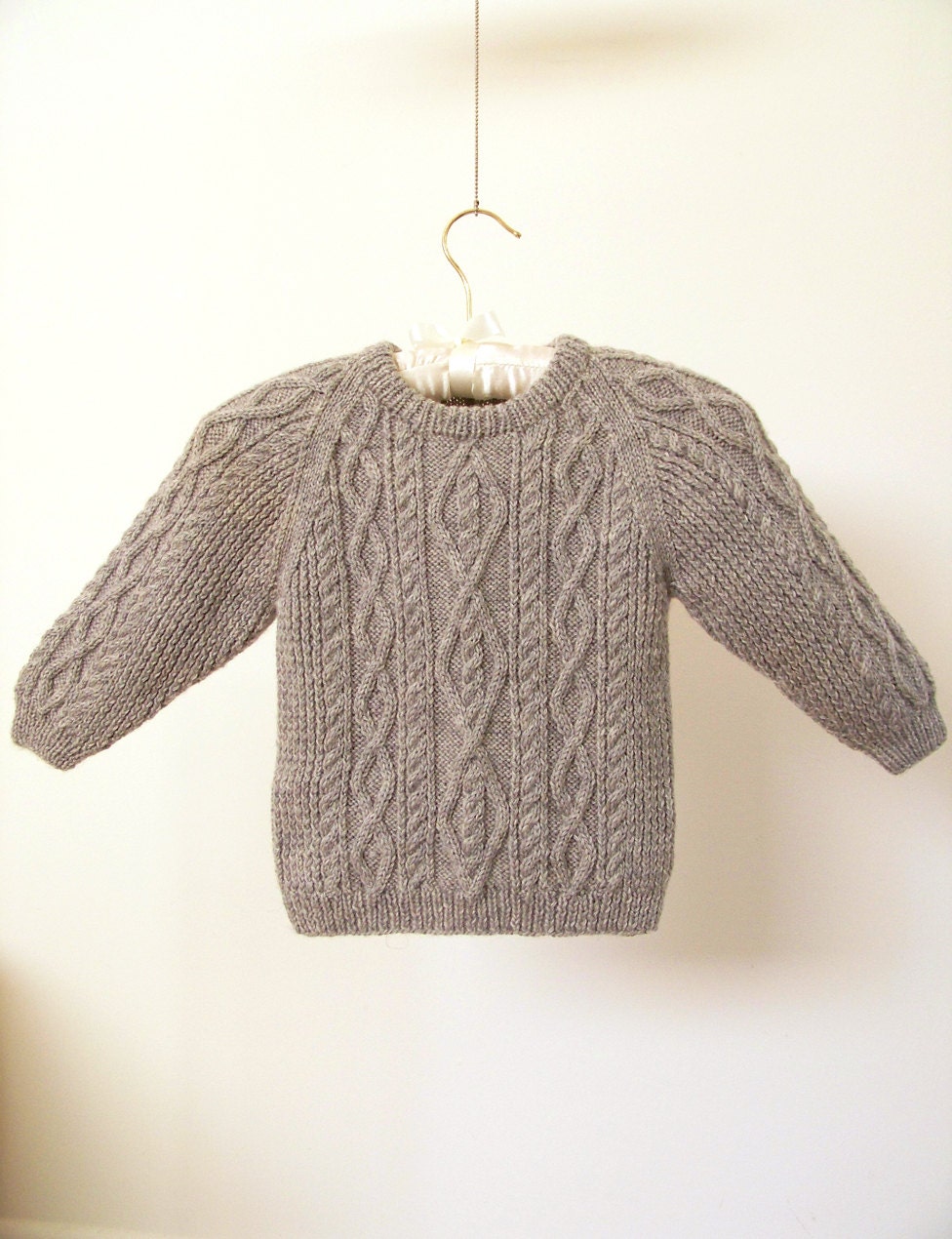 Child Fisherman Cable Sweater Toddler Aran Sweater Machine Etsy