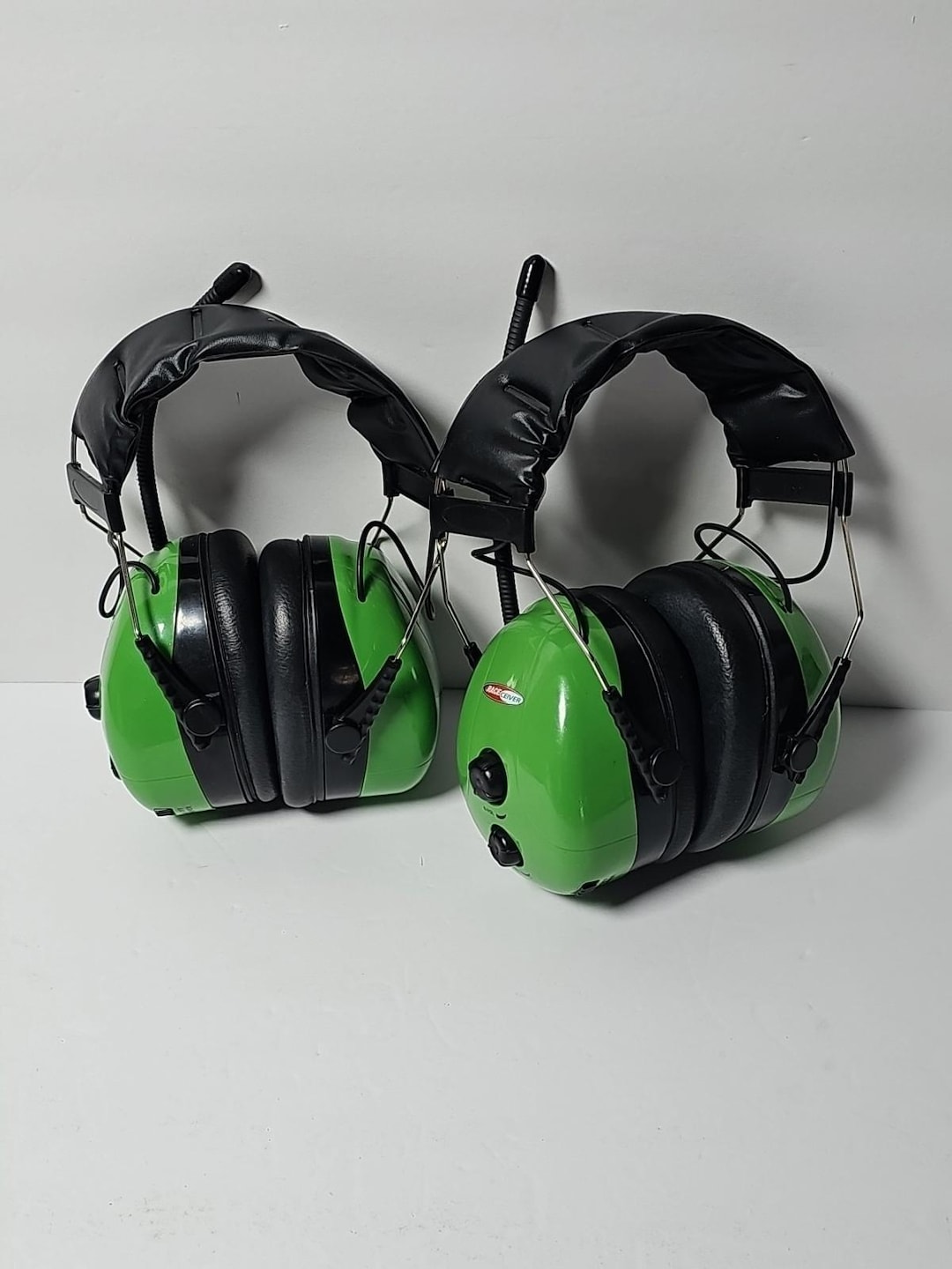 Race Ceiver Racing Radio Headsets Pair - Set of 2 Green Head Phones ...