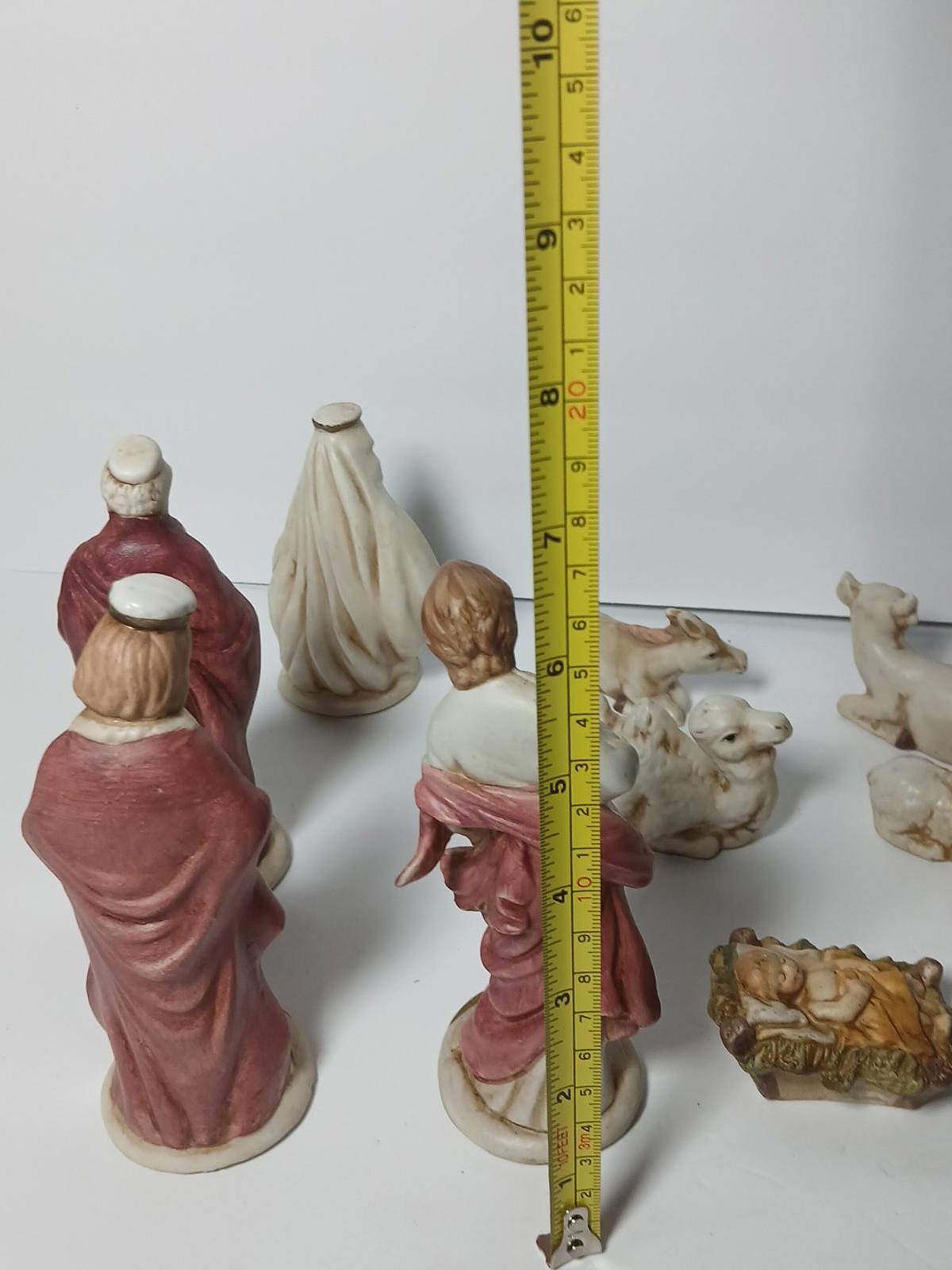 OCI Religious 11 Figurines Joseph Mary Jesus Christmas Manger Nativity ...
