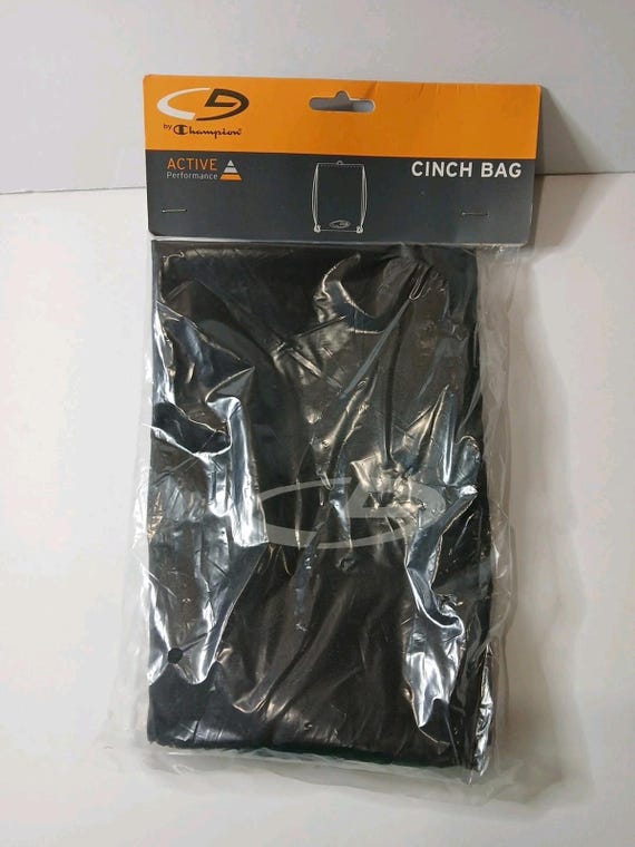 Champion Carry Sack Black /Backpack Cinch Sack (New)