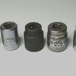 Mac Tools 10 Pc, SAE, 1/2" Drive Shallow Socket Set 5/16-3/4", 21 & 23 MM