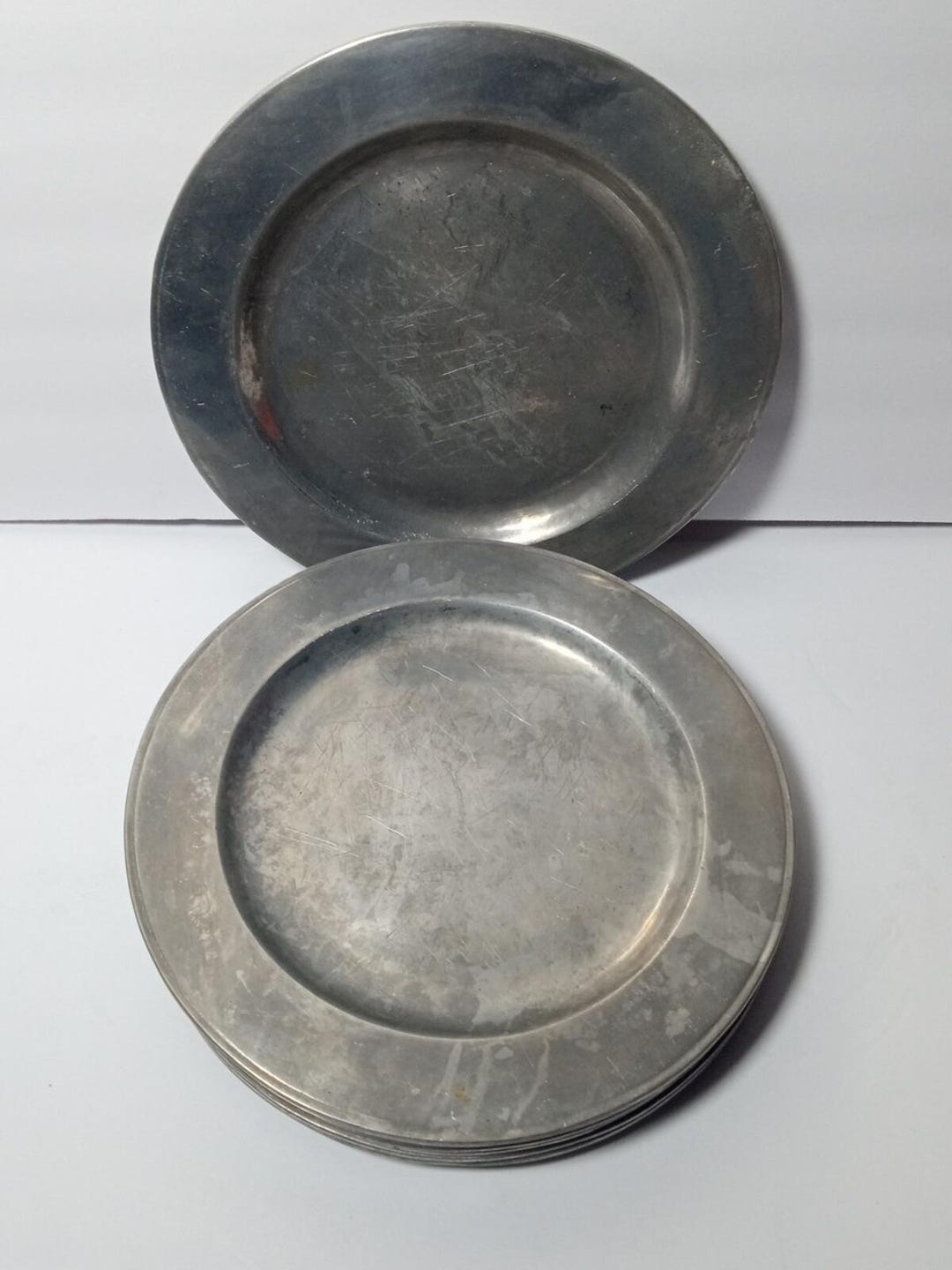 Wilton RWP Pewter Plates Colonial Liberty Crest 11