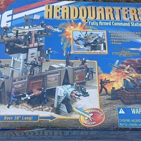 GI Joe Headquarters 2001 Fully Armed Command Station ARAH 95% Complete REead TRU