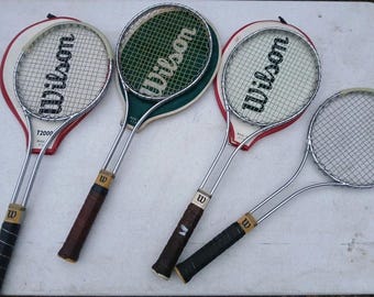 Vintage Wilson Jimmy Connors Tennis Racquet: Wood Capri Racket, 4