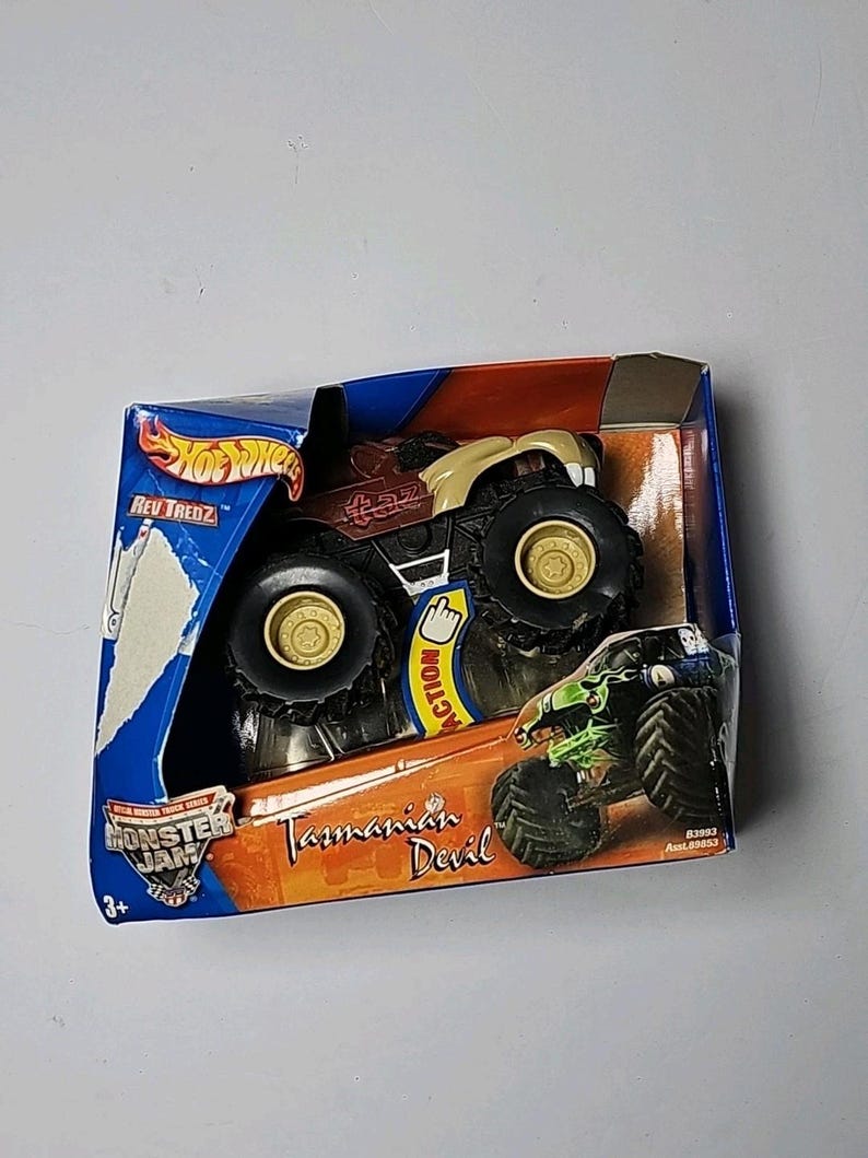 NEUE Hot Wheels Monster Jam Rev Tredz TAZ 1:43 Monstertruck 2003 Tasmanischer Teufel Bild 1