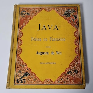 Antique Book Java Facts and Fancies Augusta de Wit 1908 Illustrated German